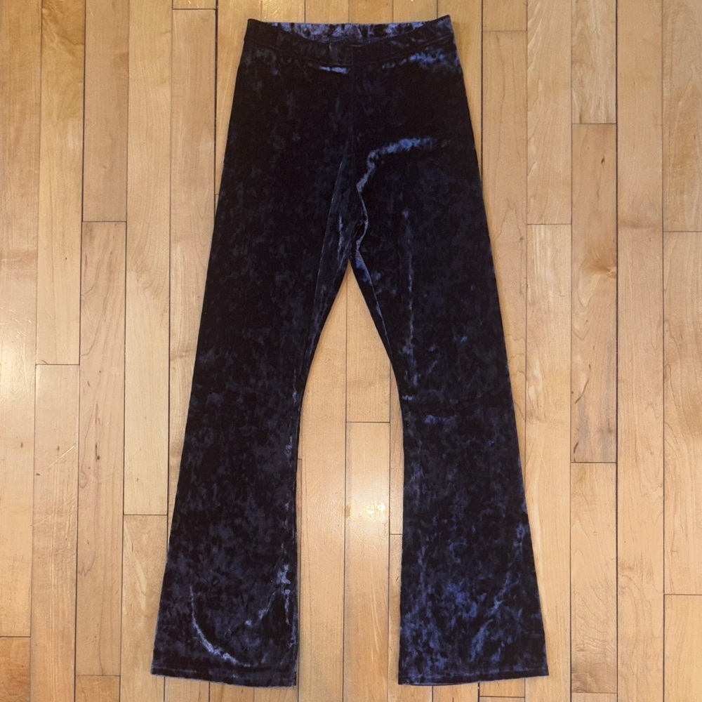Old Navy Midnight Blue Velvet Flare Bottom Pants